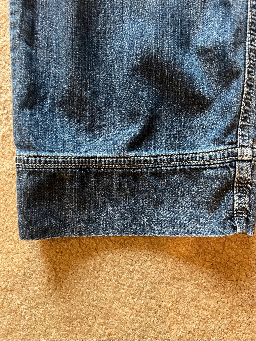 James Perse Denim Cargo Pants Full‑Length Relaxed Fit Drawstring Waist Size 3 - Picture 7 of 16